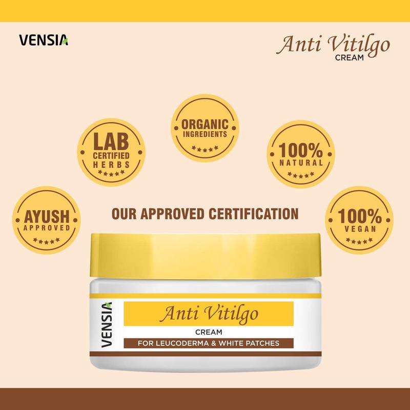 Anti-Vitiligo White Spot Blemish Patches Cream, Scar Removal Discoloration Body Skin Care 80 Gram