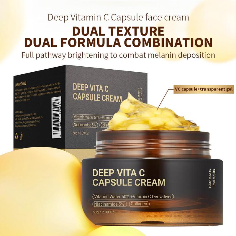 Deep Moisturizing Vitamin C Face Cream, Brightening & Firming Facial Lotion, Beauty & Personal Care Product for Women & Girls