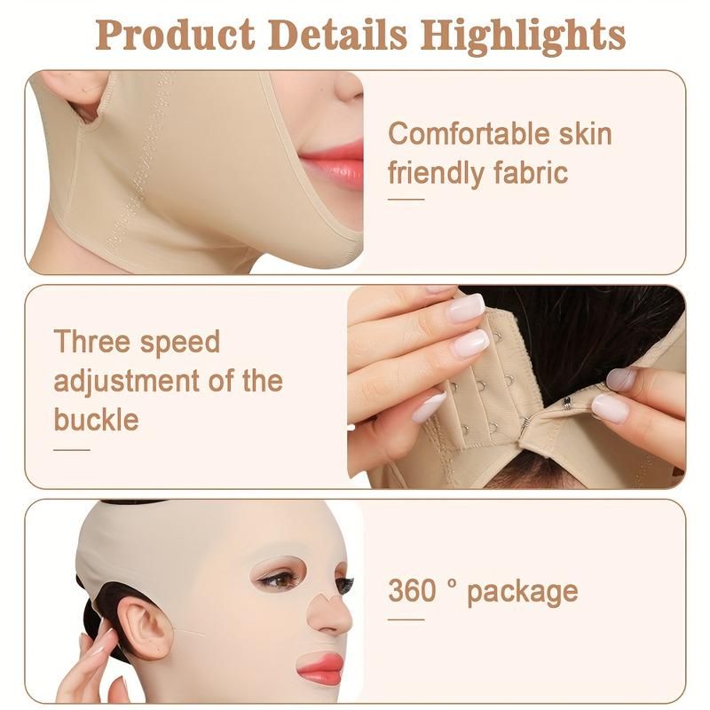 Facial Lifting Mask Full Coverage Lifting Face V Line Belt Reusable Double Chin Care V Face Bandage Beauty Ultra-thin And Comfortable For Summer