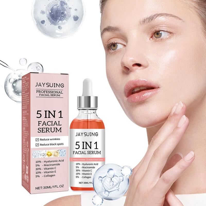 5 in 1 Comfort Face Skincare Serum,Jaysung serums & Essences 5 in l face serum, Moisturizes skin & skin serum &snalmucin essence skincare skin