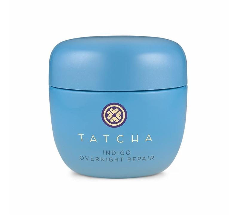 TATCHA Indigo Overnight Repair | Face Cream & Serum Treatment, Fragrance Free Night Cream, 50 ml | 1.7 oz