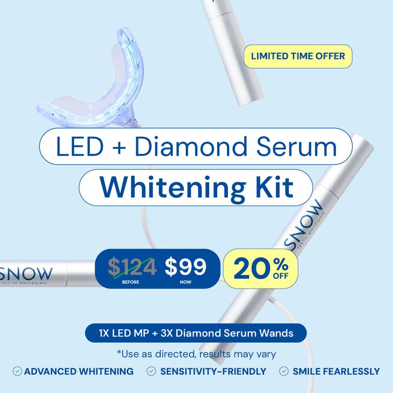 SNOW Accelerating LED Teeth Whitening Mouthpiece | Whitens Teeth | Accelerates Whitening Results | Gentle & Enamel Safe