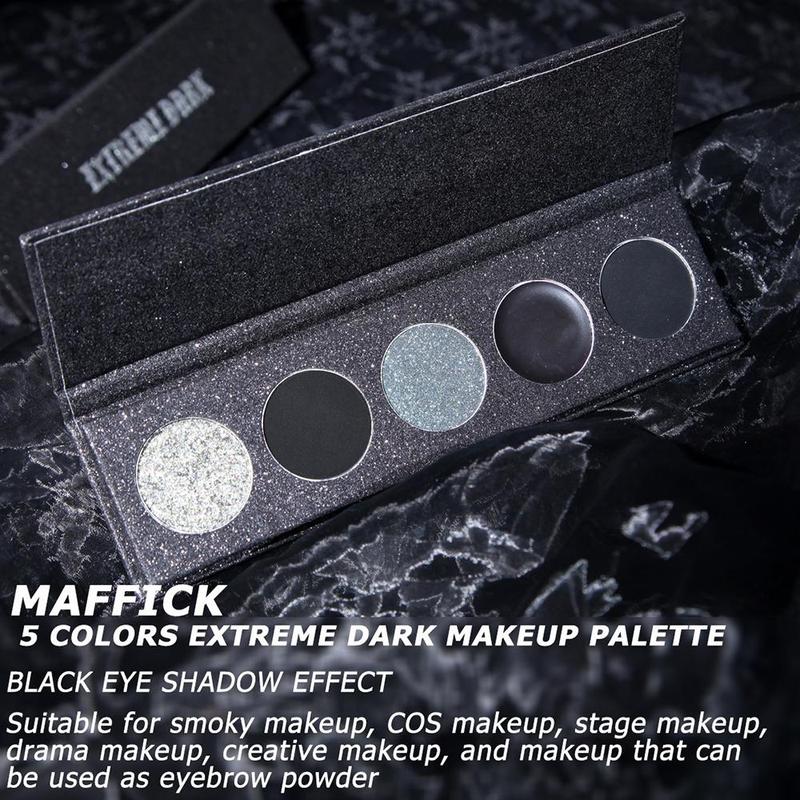 5 Color Eyeshadow Palette, Matte and Glitter Eye Shadows Palette, Long Lasting Shimmering Eye Shadow Makeup Products, High Pigmented Eye Makeup Products