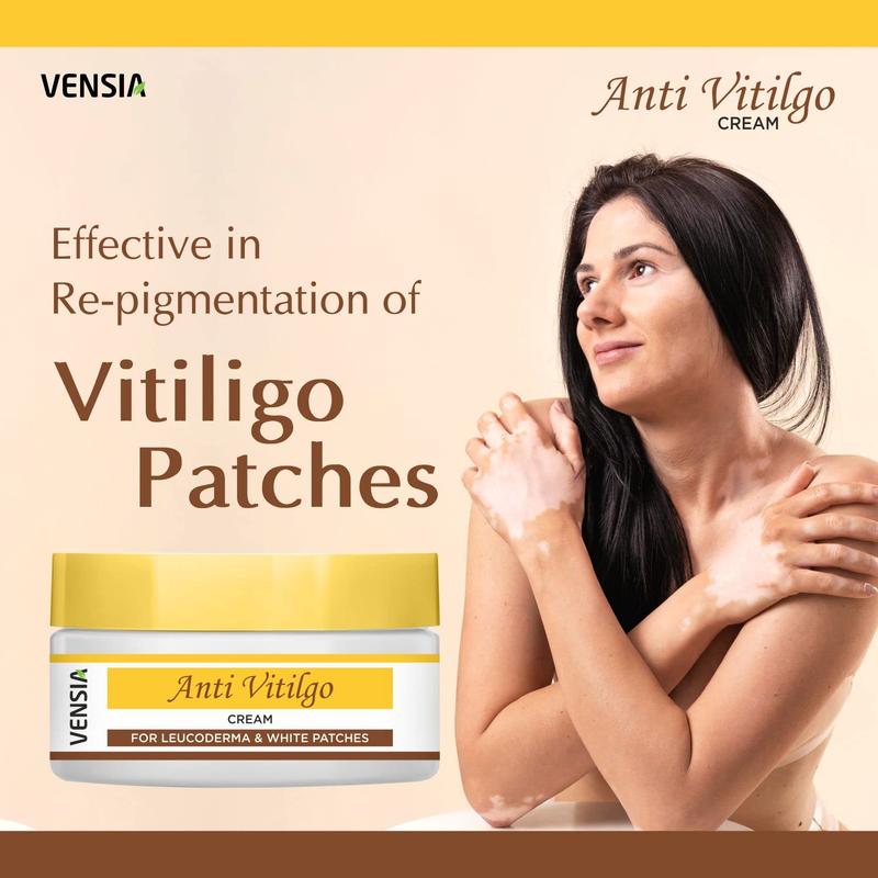 Anti-Vitiligo White Spot Blemish Patches Cream, Scar Removal Discoloration Body Skin Care 80 Gram