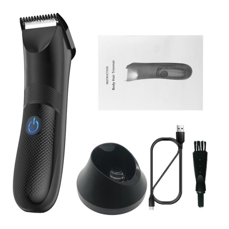 Electric Men Pubic Hair Trimmer Groin Body Hair Ball Shaver Clipper Waterproof