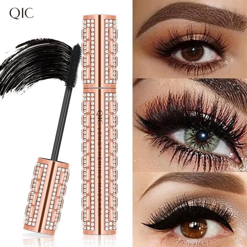 Lash Lengthening Mascara, Long Lasting Quick Drying Eyelash Extensions Volume Building Mascara, Professional Eye Enhancement Makeup Product, Christmas Gift