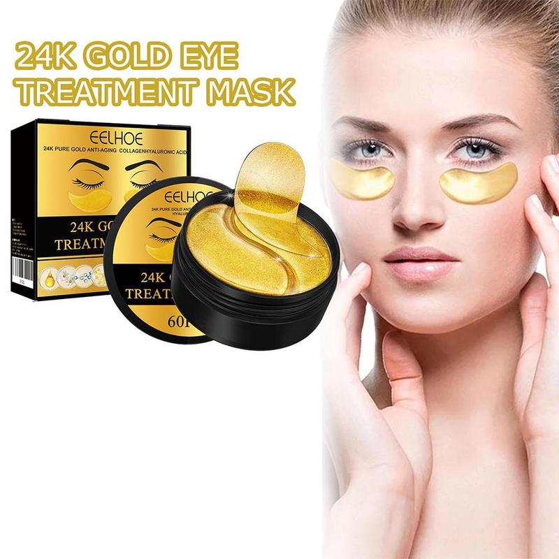 24k Gold Eye Mask, Moisturizing Eye Care Mask, 1 2 Boxes Eye Lifting Mask, Eye Care Product for Women & Men, Skin Care Product for Daily Use