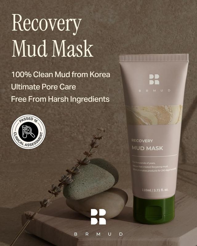 [Cardi B Mask] Recovery Mud Clay Face Mask | K-Mud | Hydrating & Moisturizing Deep Pore Korean Face Mask 91.8% Nature-Derived Ingredients | K Beauty Face Body Mud Mask (3.72 fl oz)