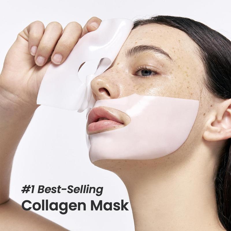 Pack of 4 Bio-Collagen Deep Hydration Overnight Hydrogel Mask - Pore Minimizing, Elasticity Boost, 34g Skincare Firming