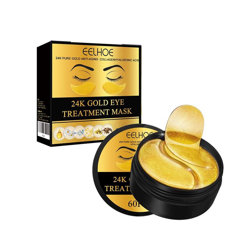 24k Gold Eye Mask, Moisturizing Eye Care Mask, 1 2 Boxes Eye Lifting Mask, Eye Care Product for Women & Men, Skin Care Product for Daily Use