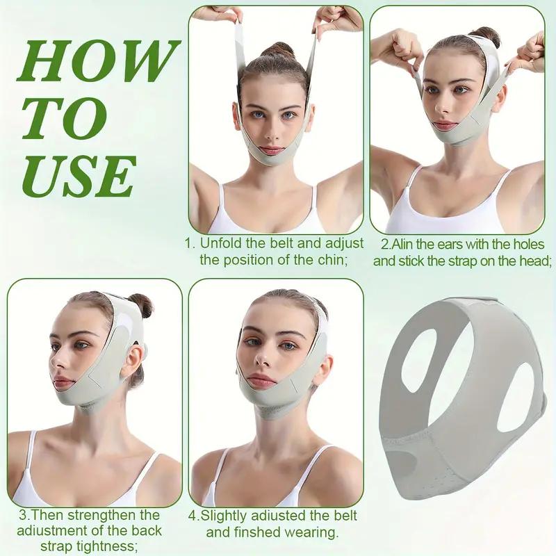 Lifting & Tightening Tool: Professional Face Bandage Shaping Mask for Contours, Elasticity and Radiance, Comfortable & Breathable Skin Face Lift Tool