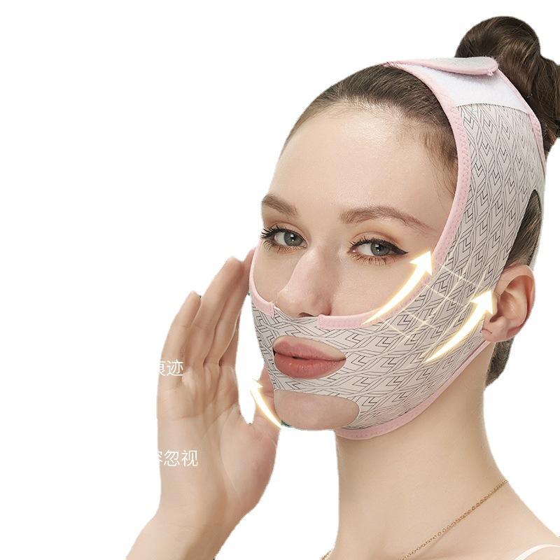 V-Line Facial Lifting Bandage,, Seamless Elastic Mask to Improve Skin, Reduce Double Chin