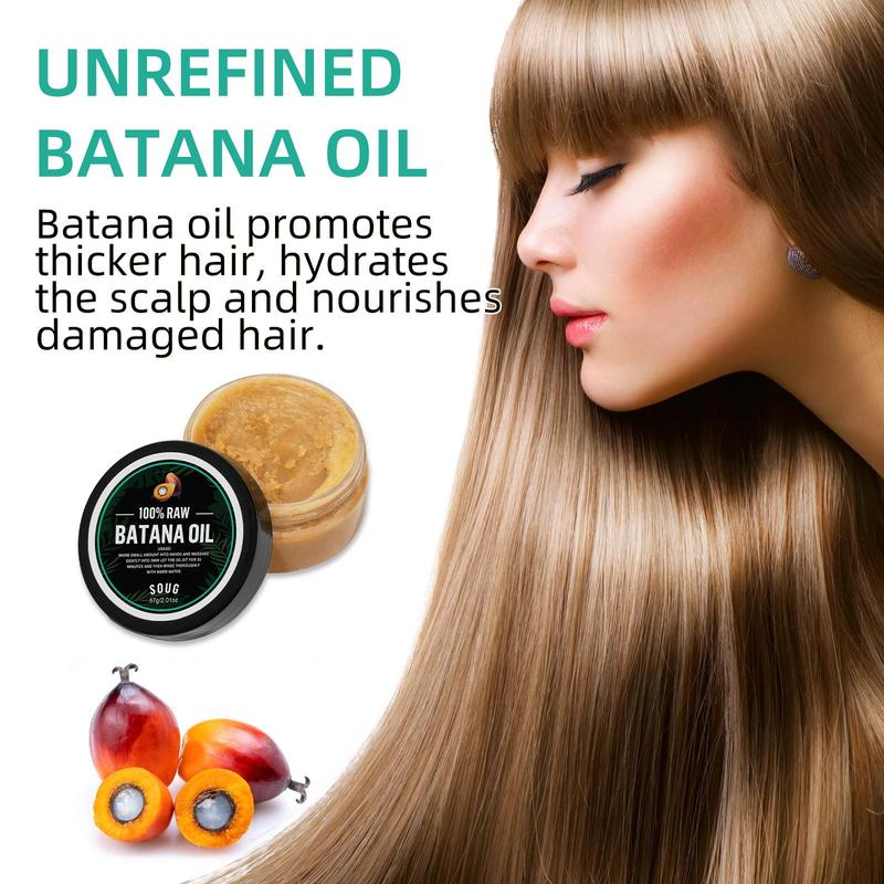 Batana Oil for Hair, 1 Box 2 Boxes Raw Pure Batana Oil, Moisturizing Thickening Hair Oil, Hair Strengthening Oil for Men & Women