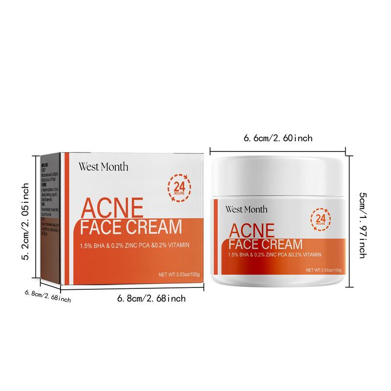 Acne Face Cream, Moisturizing Facial Mask, Deep Cleansing Facial Mask, Facial Skin Care Product for Women & Men