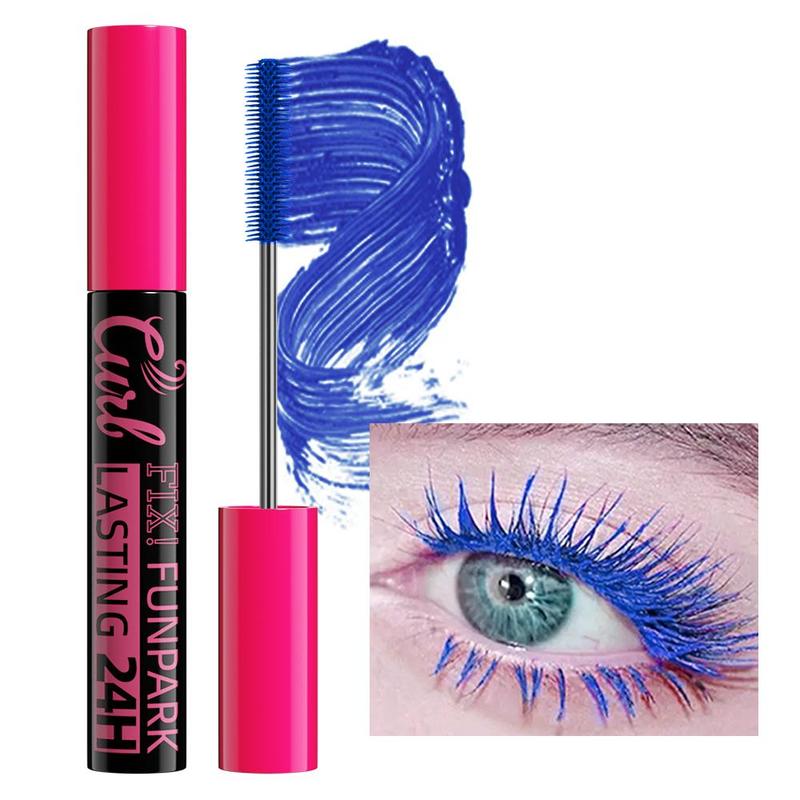 Waterproof Color Mascara, 1 Count Long-lasting Highly Pigmented Eyelashes Mascara, Eyelashes Lengthening Volumizing, Professional Eye Makeup Products