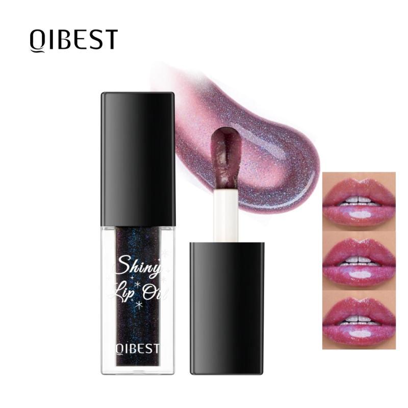 Color Changing Lip Gloss, Moisturizing Shimmer Lip Gloss, Glossy Lip Glaze, Plumping Lip Oil for Girls & Women, Christmas Gift