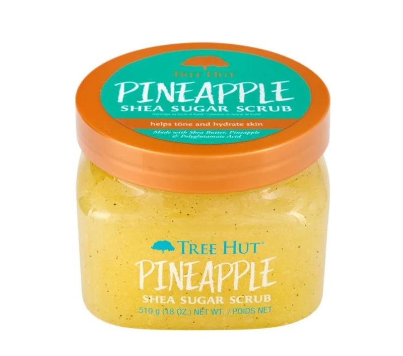 Tree Hut Shea Sugar Exfoliating Body Scrub Pineapple, 18 oz