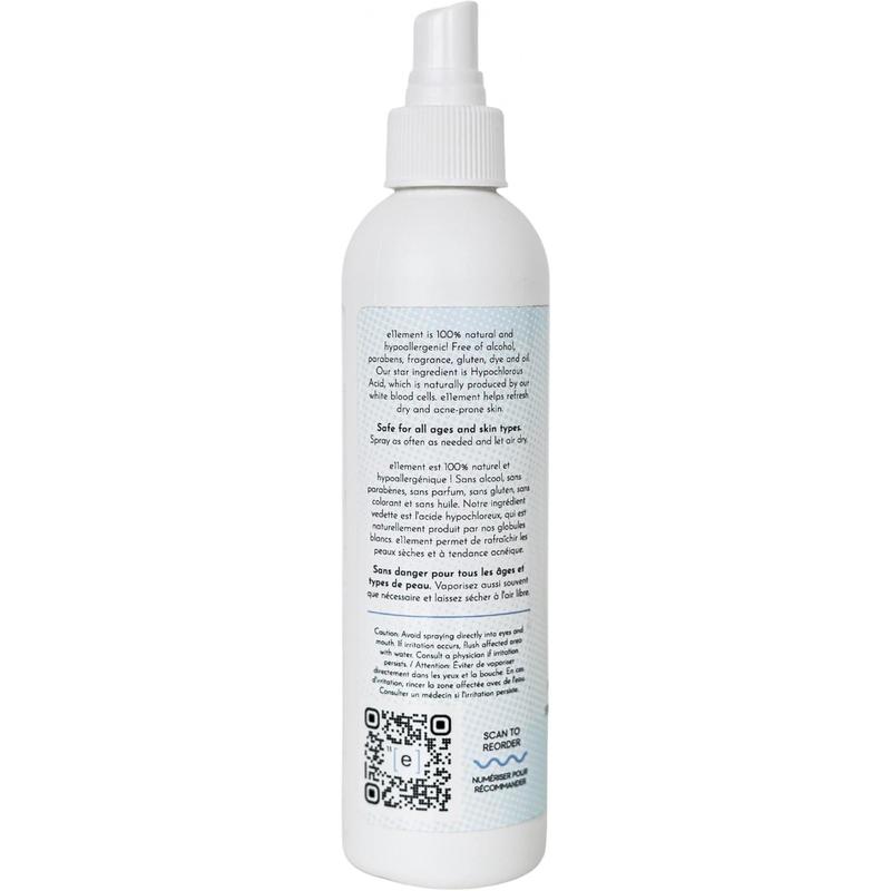 Hypochlorous Acid Face and Skin Spray - HOCL- Safe for use on Acne Prone Skin - Eczema - Dry Scalp - Post Procedure -Toner - Eye Lash Cleanser - Face and Hand Cleanser (Large 8 oz.)