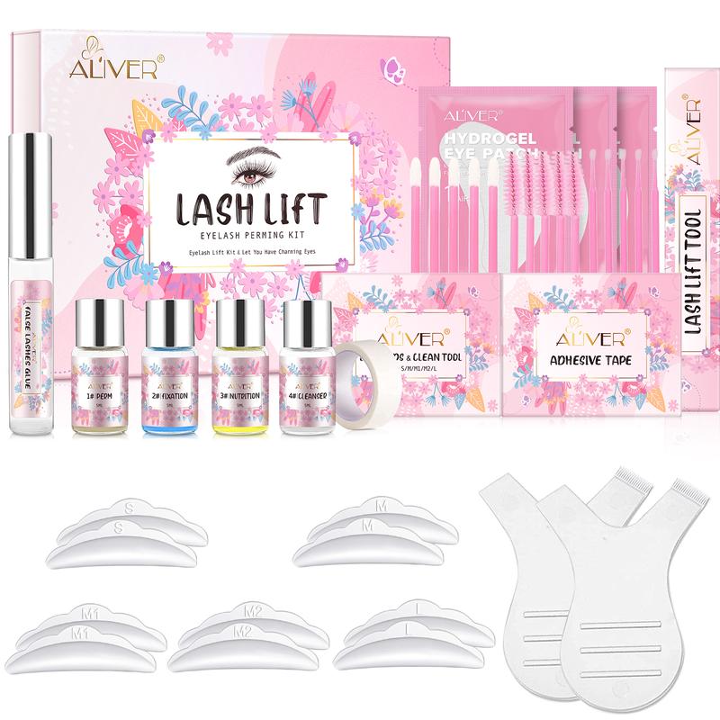 ALiver Lash Lift Eyelash Perming Kit with Eye Shields, Pads, and Accessories - Beauty and Personal Care - Makeup, Cosmetic