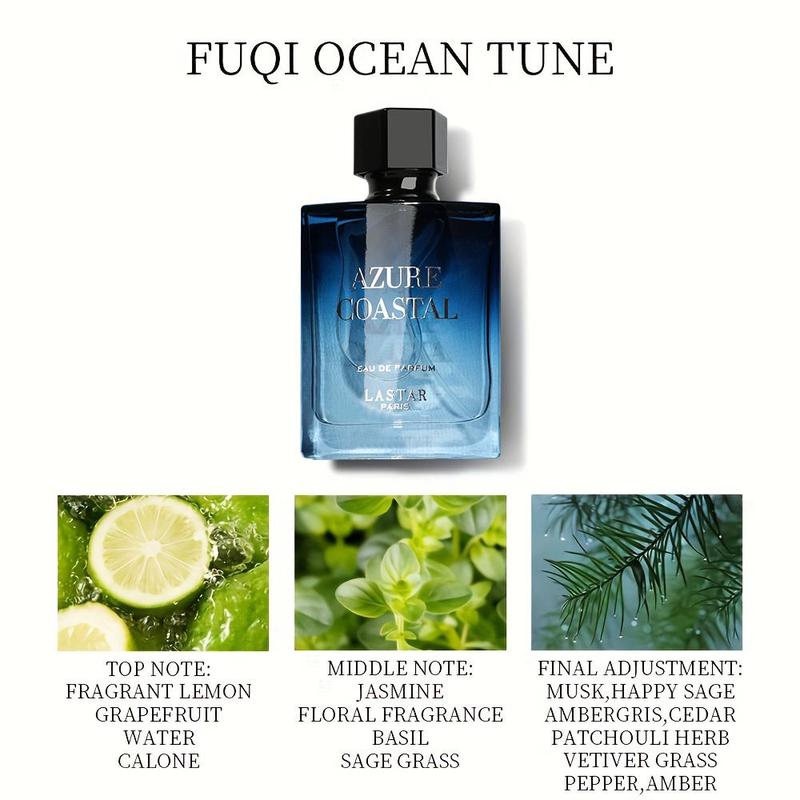 Men's Business Scented Perfume, 3-4 Hours Fragrance for Gift, Ocean Fragrance for Men, Refreshing Perfume for Daily Use, Best Summer Fragrance, Christmas Gift