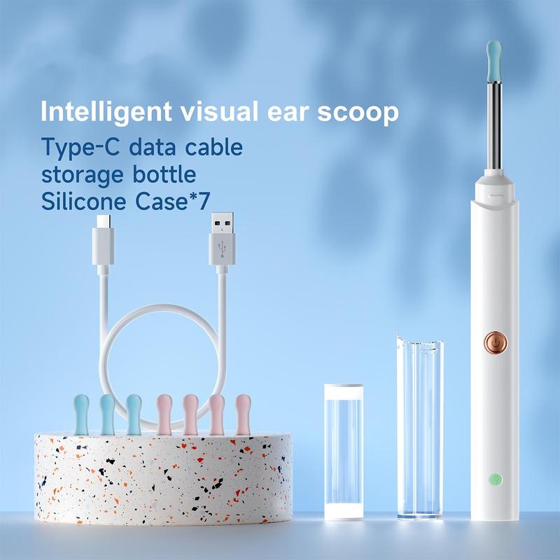 Rechargeable Visual Ear Wax Cleaner with App, Waterproof Ear Scoop Set with Storage Case Silicone Comfort,black friday deals