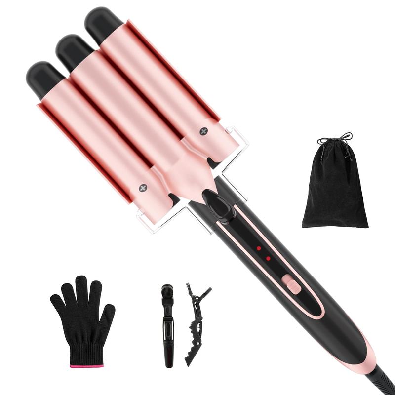 Portable Hair Straightener, 1 Set Hair Straightening Machine with 3 Counts Hair Tube & 2 Counts Hair Clips & Heat Resistant Gloves, Hair Styling Tool for Home & Travel