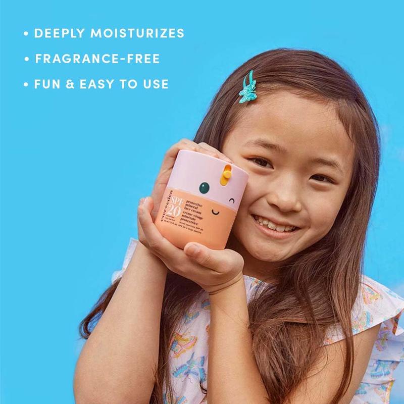 Evereden Kids Face Cream, 1.7 oz. | Fragrance-Free and Kids Face Lotion with SPF 20 | Clean and Non-Toxic Kids Face Moisturizer | Multi-Vitamin Skin Care for Kids | FSA Eligible