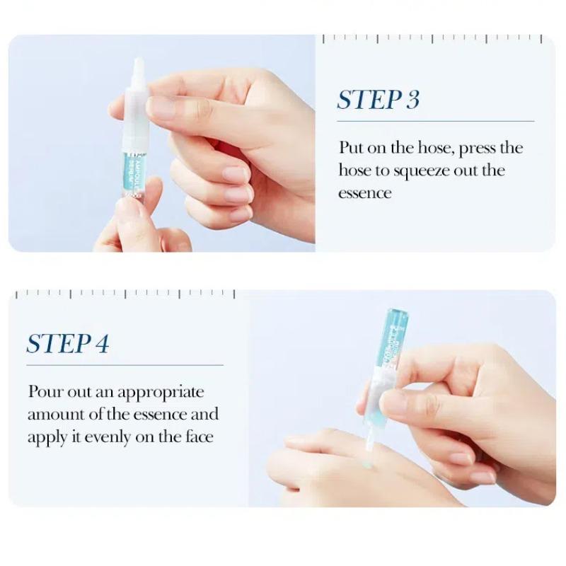 Hyaluronic Acid Serum, Moisturizing Hydrating Facial Serum, Easy Absorption Disposable Bottle Serum, Suitable for All Skin Types