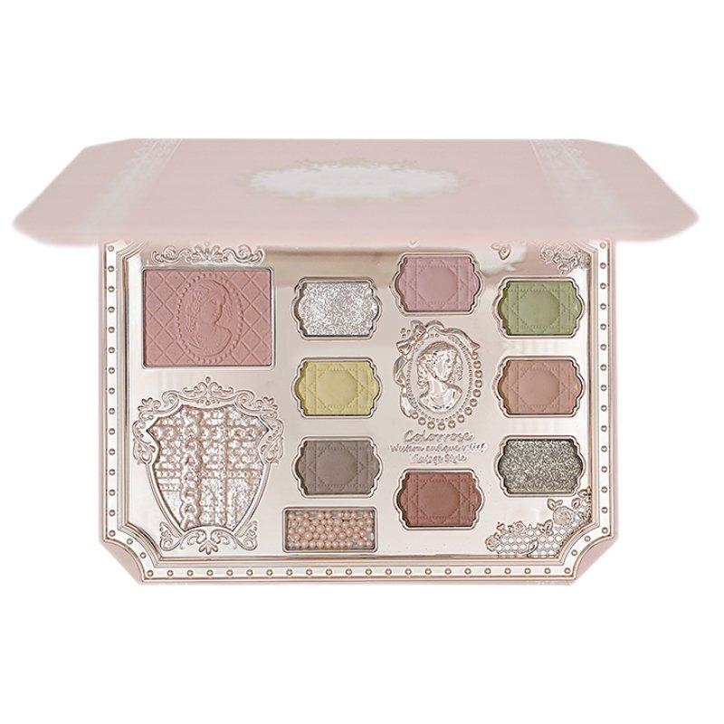 COLORROSE Dream Ballet Eyeshadow Palette - Gentle Apricot Matte and Pearlescent Shades - Cosmetic Storage Daily Makeup eyeshadow makeup