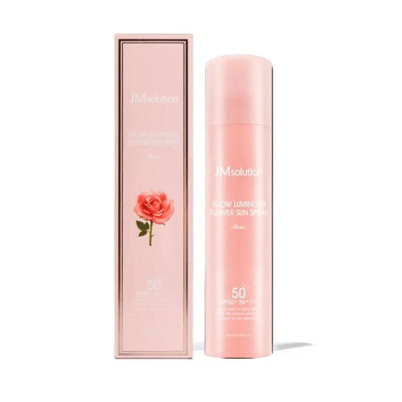 JMsolution Glow Luminous Flower Sun Spray Rose (SPF 50+ PA++++) 180ml - Sunscreen for Face and Body