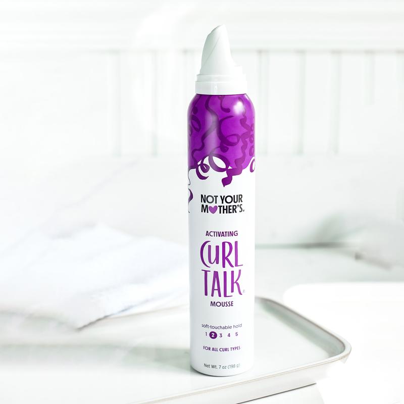 Not Your Mother's Curl Talk Curl Activating Hair Mousse for Lightweight Hold, 7 oz Gel Haircare