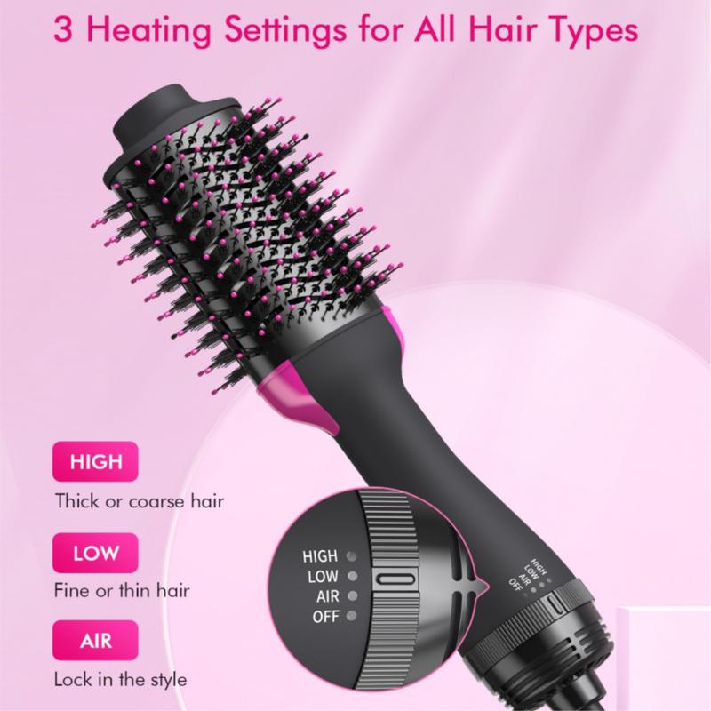 Hair Dryer Brush,Blow Dryer Brush in One - Plus 2.0 - 4 in 1 HairDryer Styler and Volumizer for Drying Straightening Curling Volumizing Hair|LANDOT Smooth