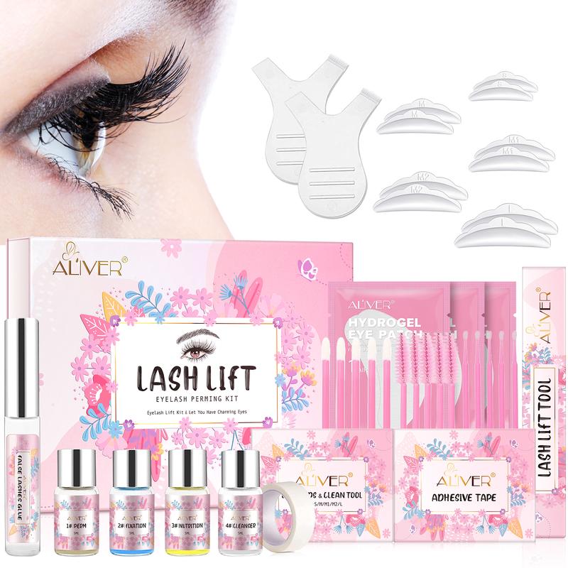 ALiver Lash Lift Eyelash Perming Kit with Eye Shields, Pads, and Accessories - Beauty and Personal Care - Makeup, Cosmetic