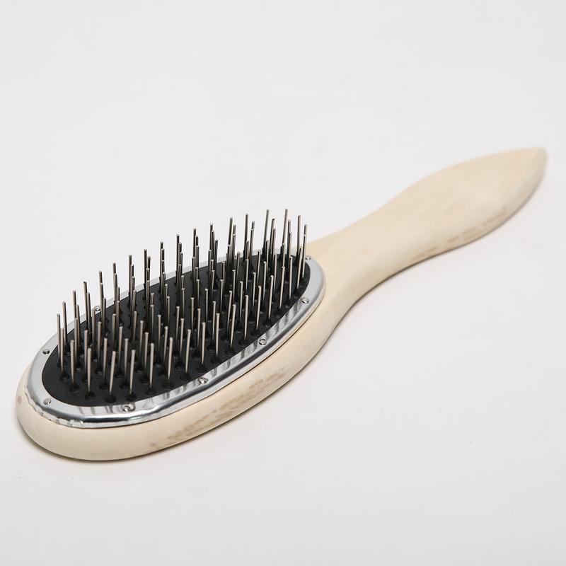 SMILCO Wig Brush Comb Wood Comb Wig Design Professional Extension Brush with Ergonomic Travel Size  Design for Human and Synthetic Hair