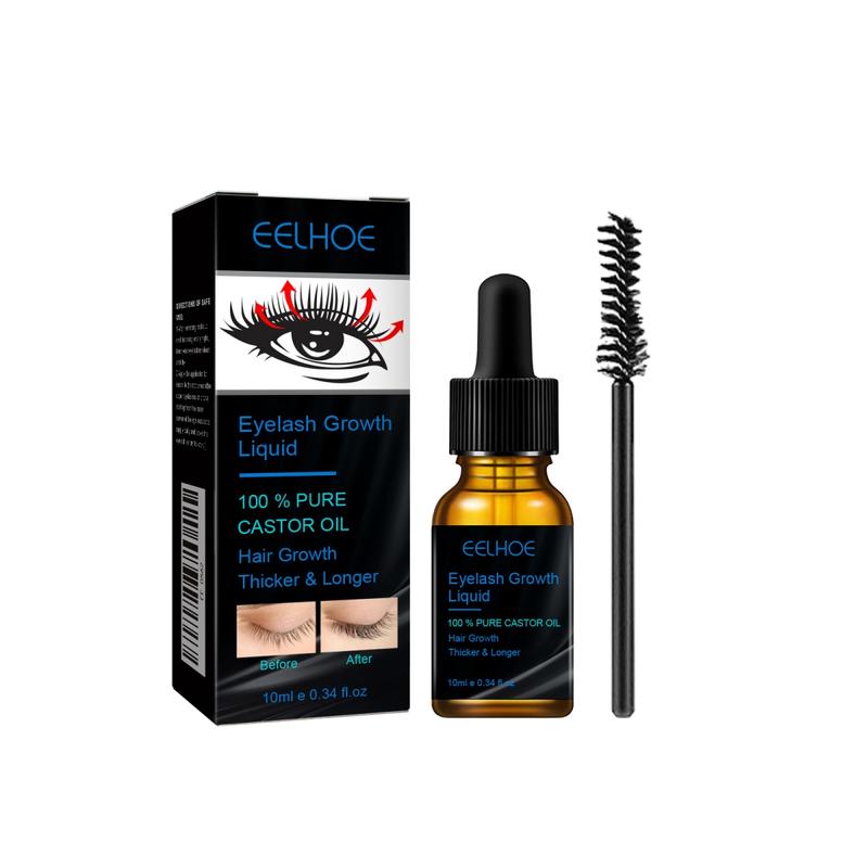 EELHOE Castor Oil Mascara 10ml Daily Natural Eyelash Curling Beautiful Makeup Gentle Moisturizing Care Liquid