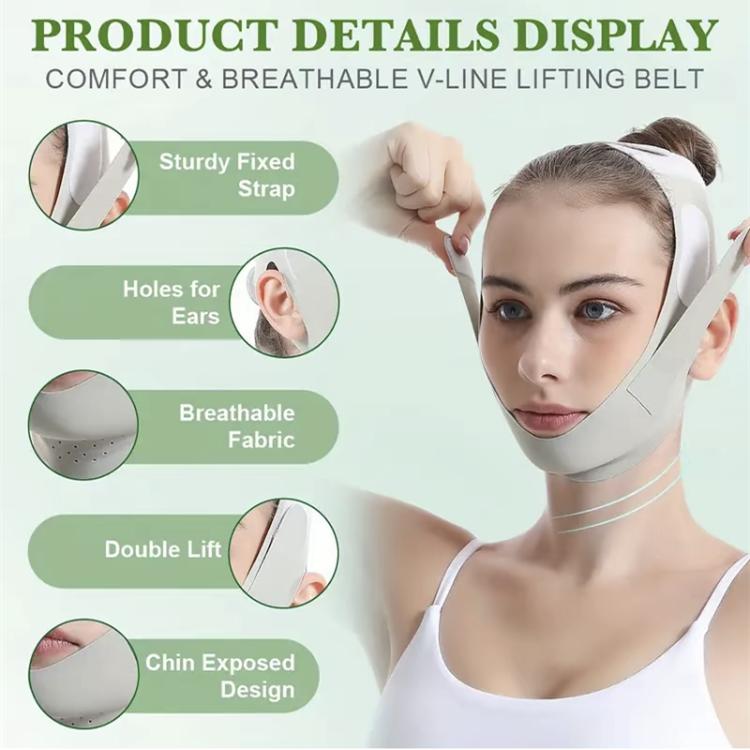 Comfort Double Chin Reducer V Line Face Lifting Tape Face Strap,  Contour fixation Soft Silicone Chin Strap Face Shaper to Removing Double Chin for Women and Men,Face Lifting Bandage for Women & Men, Christmas Gift Facial Skincare