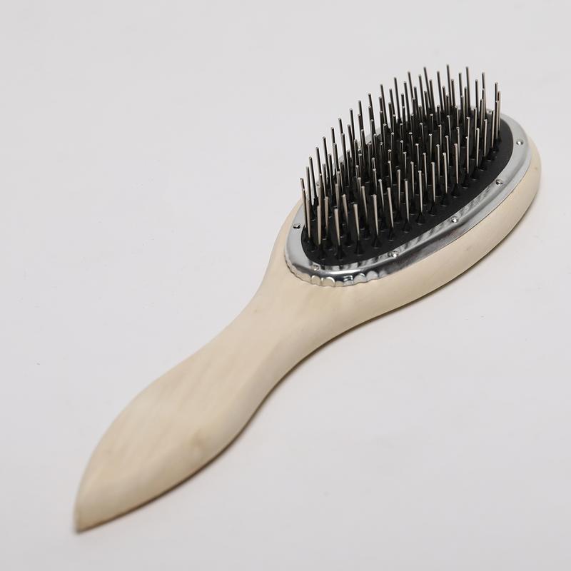 SMILCO Wig Brush Comb Wood Comb Wig Design Professional Extension Brush with Ergonomic Travel Size  Design for Human and Synthetic Hair