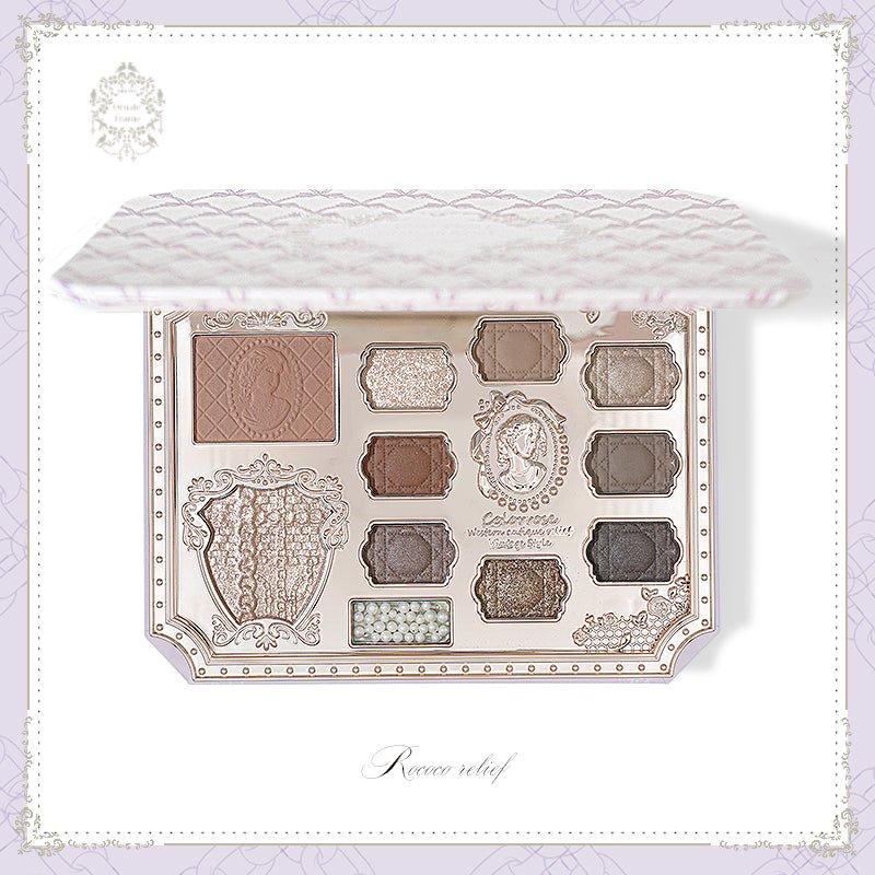 COLORROSE Dream Ballet Eyeshadow Palette - Gentle Apricot Matte and Pearlescent Shades - Cosmetic Storage Daily Makeup eyeshadow makeup