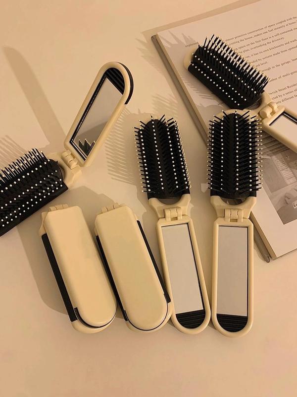 2024 New Trendy Folding Comb, Lightweight Pocket Hair Comb, Fall Hair Styling Comb, Hair Detangling Comb for Women, Girls, Men, Stylists, Barber for Back To School, Fall Outfits, Fall Freshness