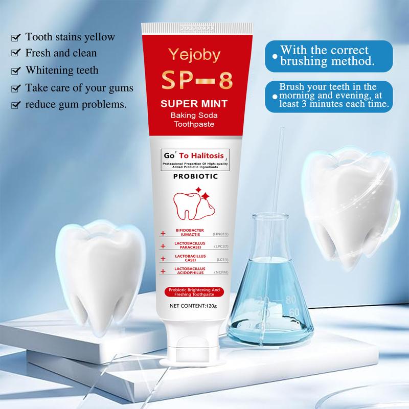 (3 Counts only 19.99$) SP-8 ubat gigi 120g Brightening Care Set Toothpaste Fresh breath Clean mouth stain SP-8 SP-6 SP-4 sp-8 sp-6 sp-4 sp8 sp6 sp4