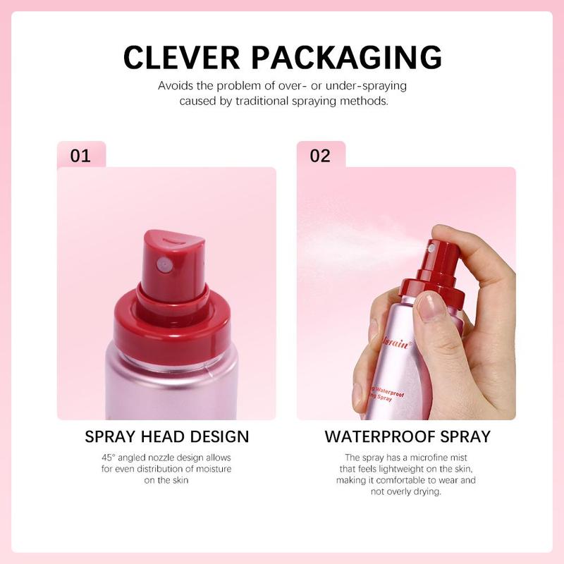 Long Lasting Non-sticky Makeup Setting Spray, Waterproof Mattifying Makeup Fixing Spray, Cosmetic Product for Women & Girls