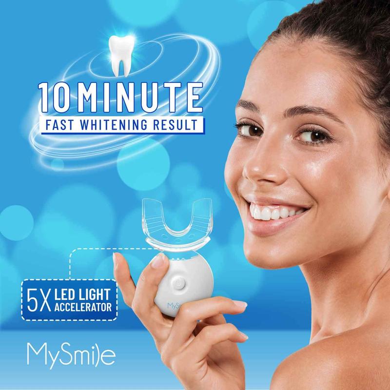 3PCS Glory Smile Tooth Beauty Instrument Suit Tooth Whiteness Instrument Special Gel Tooth Household Tooth Cleaner Dental Cleaner Teeth Whitening Light With 5 Carbamide Peroxide Teeth Whitening Gel