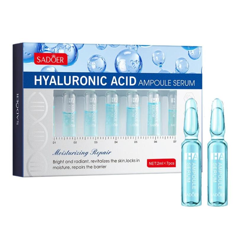 Hyaluronic Acid Serum, Moisturizing Hydrating Facial Serum, Easy Absorption Disposable Bottle Serum, Suitable for All Skin Types