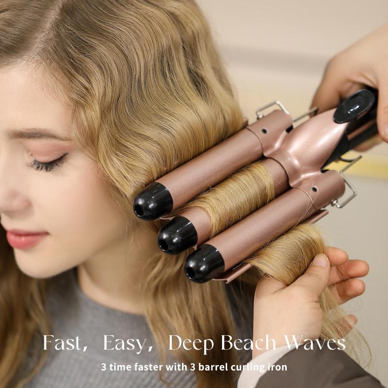 Portable Hair Straightener, 1 Set Hair Straightening Machine with 3 Counts Hair Tube & 2 Counts Hair Clips & Heat Resistant Gloves, Hair Styling Tool for Home & Travel