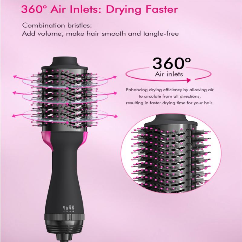 Hair Dryer Brush,Blow Dryer Brush in One - Plus 2.0 - 4 in 1 HairDryer Styler and Volumizer for Drying Straightening Curling Volumizing Hair|LANDOT Smooth