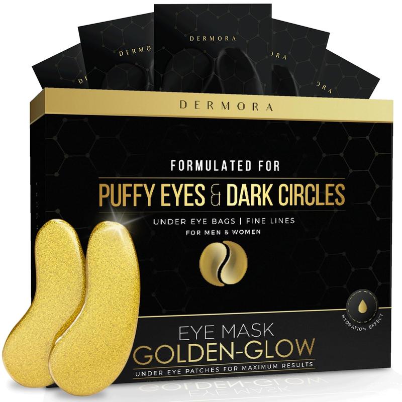 DERMORA Golden Glow Under Eye Patches (20 Pairs Eye Gels)