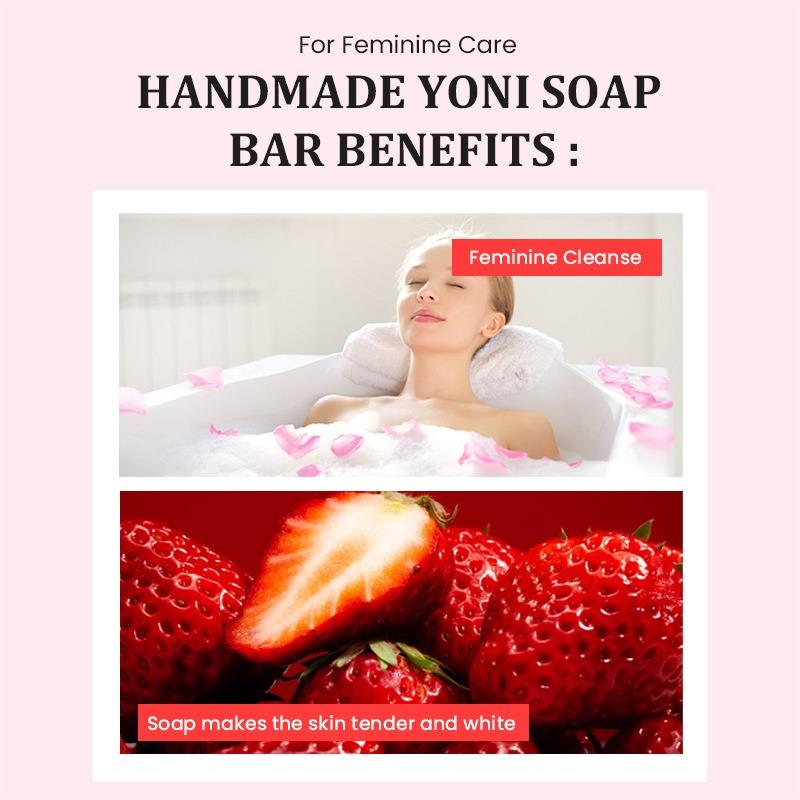 2pcs Strawberry soap, Strawberry massage oil, Cleaning, Bathing, Washing face, Handmade soap, Soap, Gift selection