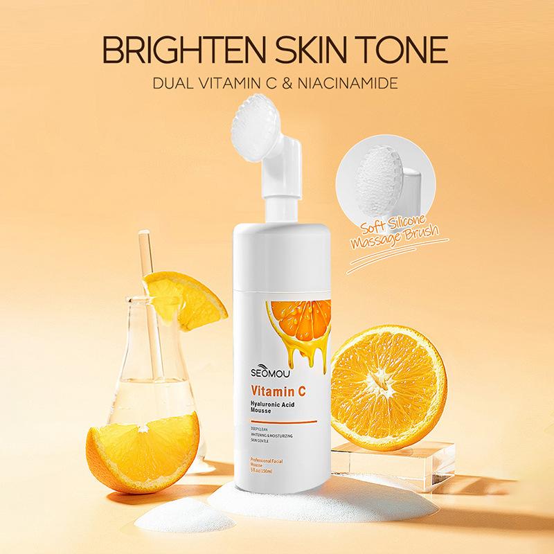 150ml SEOMOU vitamin C Brightening Facial SkincareCleanser,,Comfort Deep CleansingHydrating Facial Cleanser