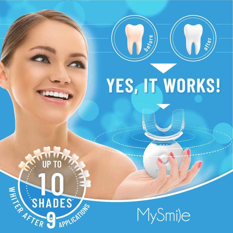 3PCS Glory Smile Tooth Beauty Instrument Suit Tooth Whiteness Instrument Special Gel Tooth Household Tooth Cleaner Dental Cleaner Teeth Whitening Light With 5 Carbamide Peroxide Teeth Whitening Gel