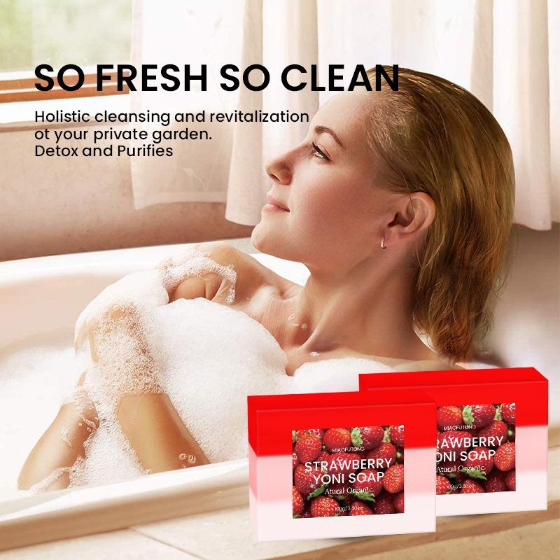 2pcs Strawberry soap, Strawberry massage oil, Cleaning, Bathing, Washing face, Handmade soap, Soap, Gift selection